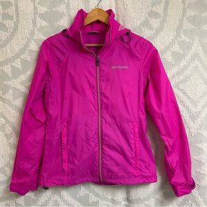Columbia Omni-Shield Hot Pink Rain Jacket